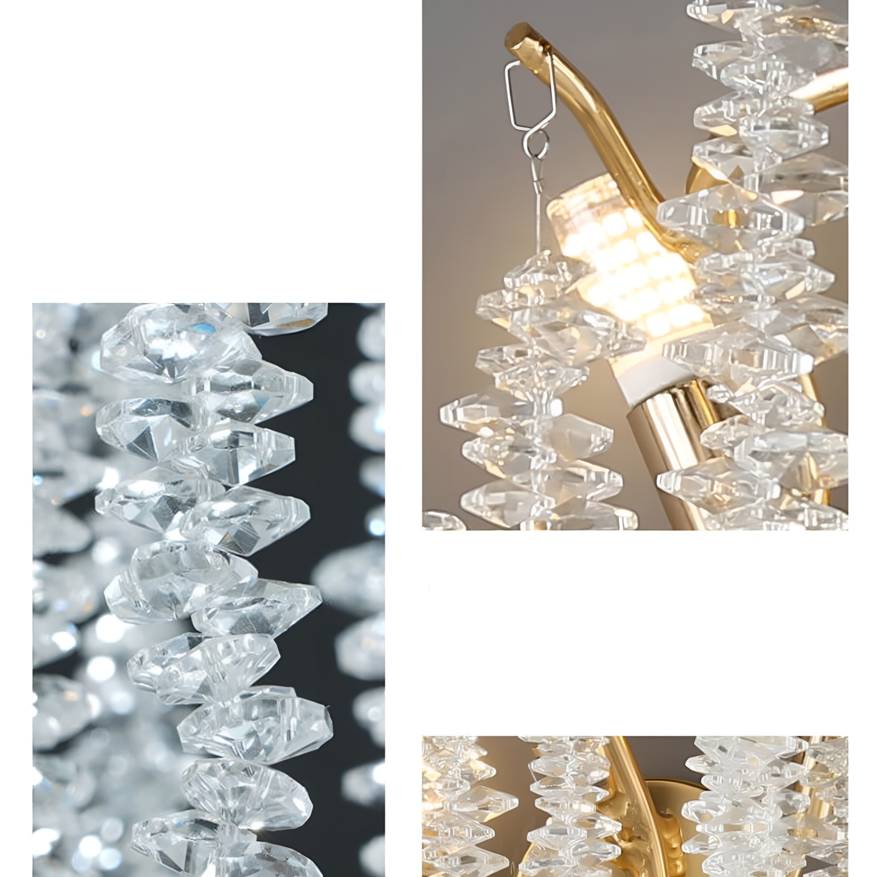 Modern Luxury Tree Branch Crystal Wall Sconce