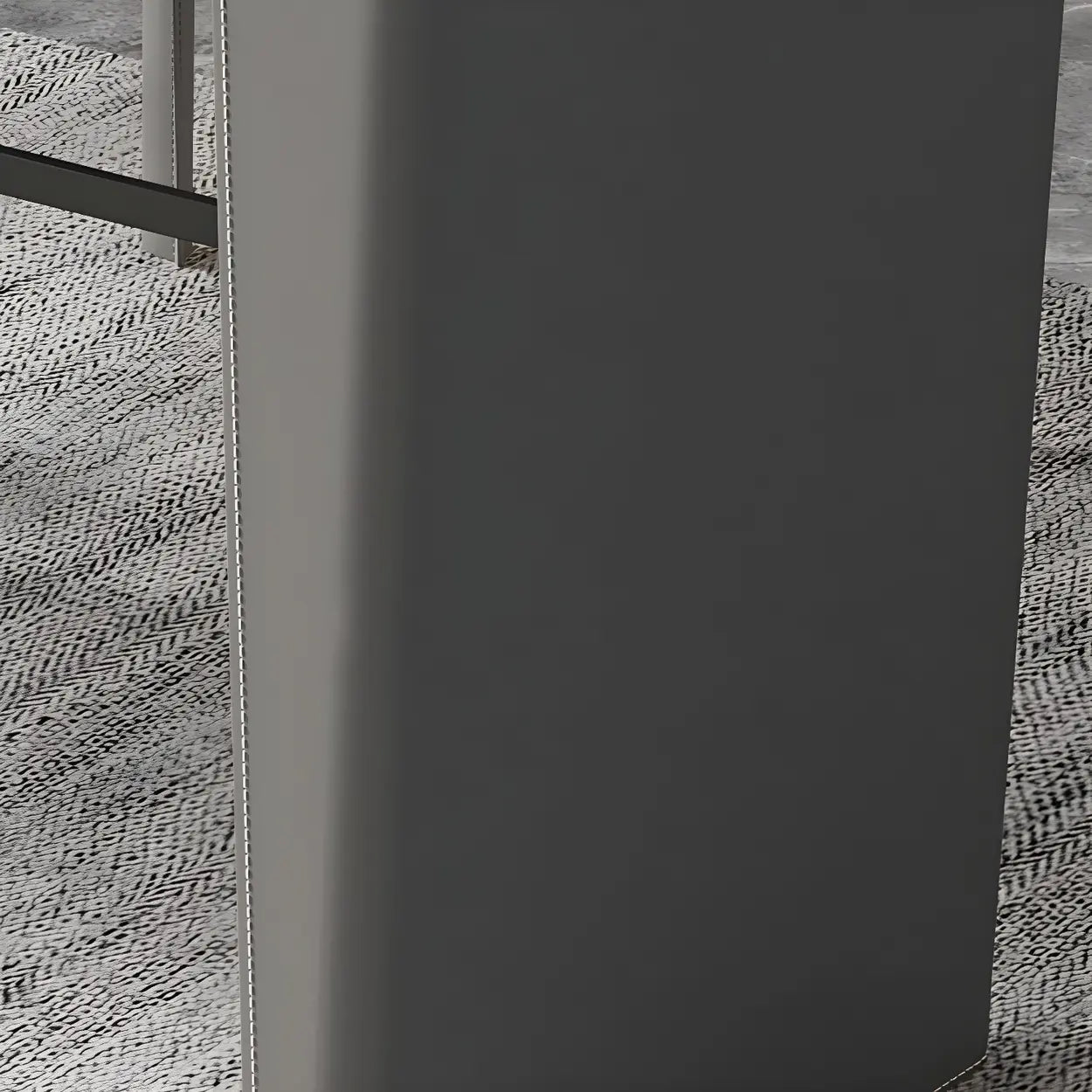 Modern Marble Counter Height Bar Table with Gray Base