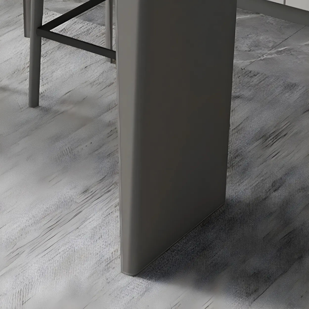 Modern Marble Counter Height Bar Table with Gray Base