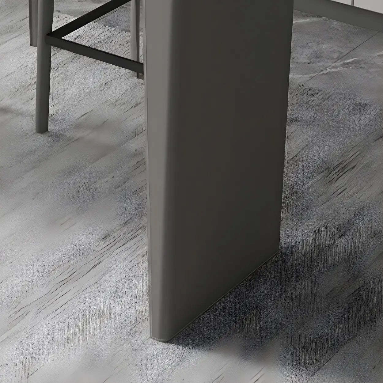 Modern Marble Counter Height Bar Table with Gray Base
