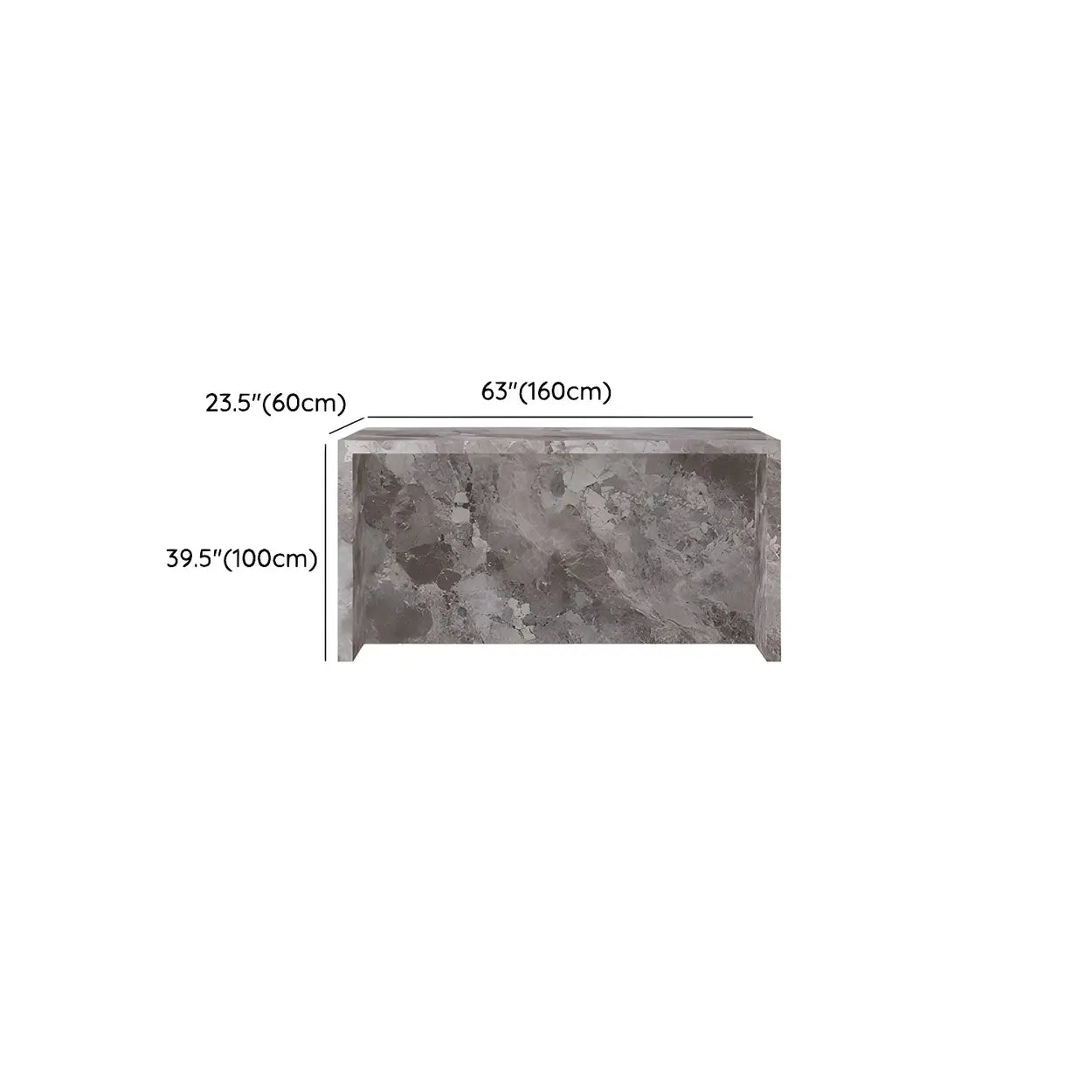 Modern Marble Kitchen Island Counter Height Bar Stool