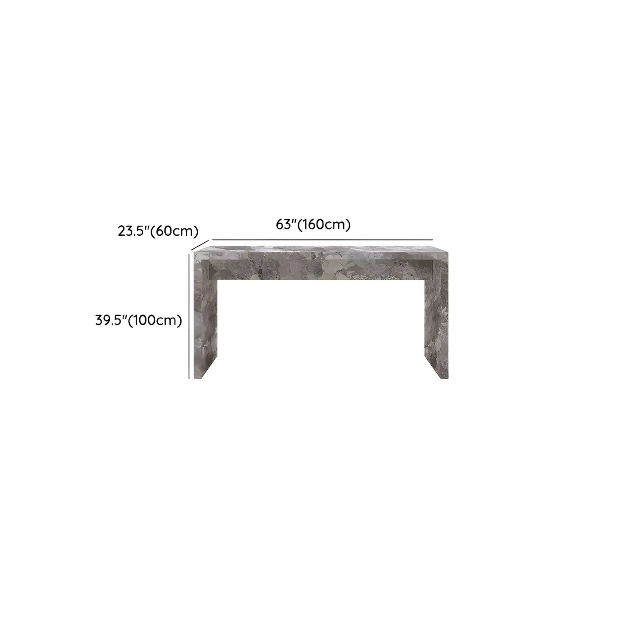 Modern Marble Kitchen Island Counter Height Bar Stool