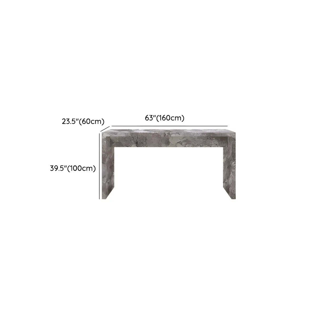 Modern Marble Kitchen Island Counter Height Bar Stool