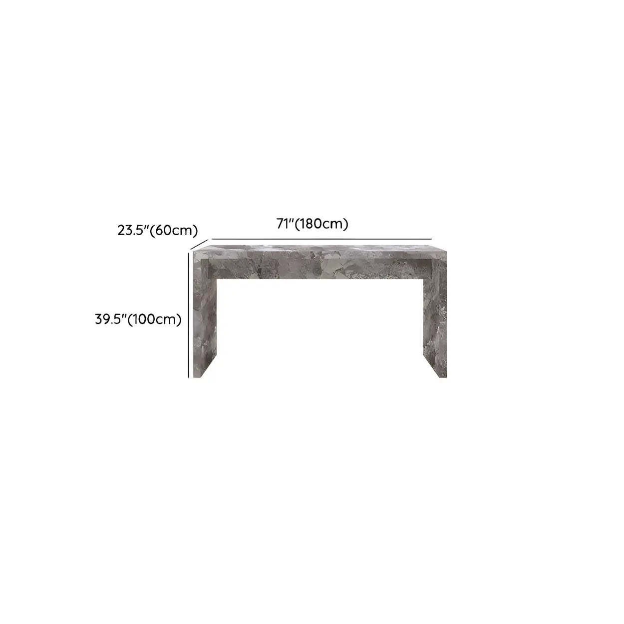 Modern Marble Kitchen Island Counter Height Bar Stool