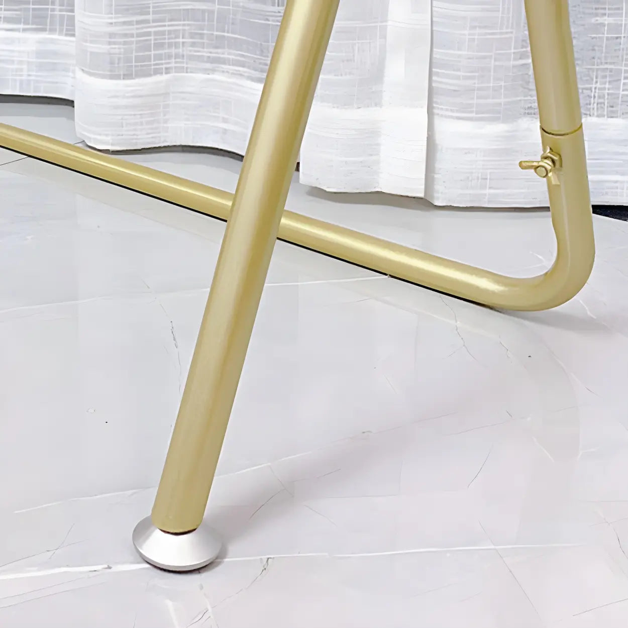 Modern Gold-Black Metal Coat Rack Organizer