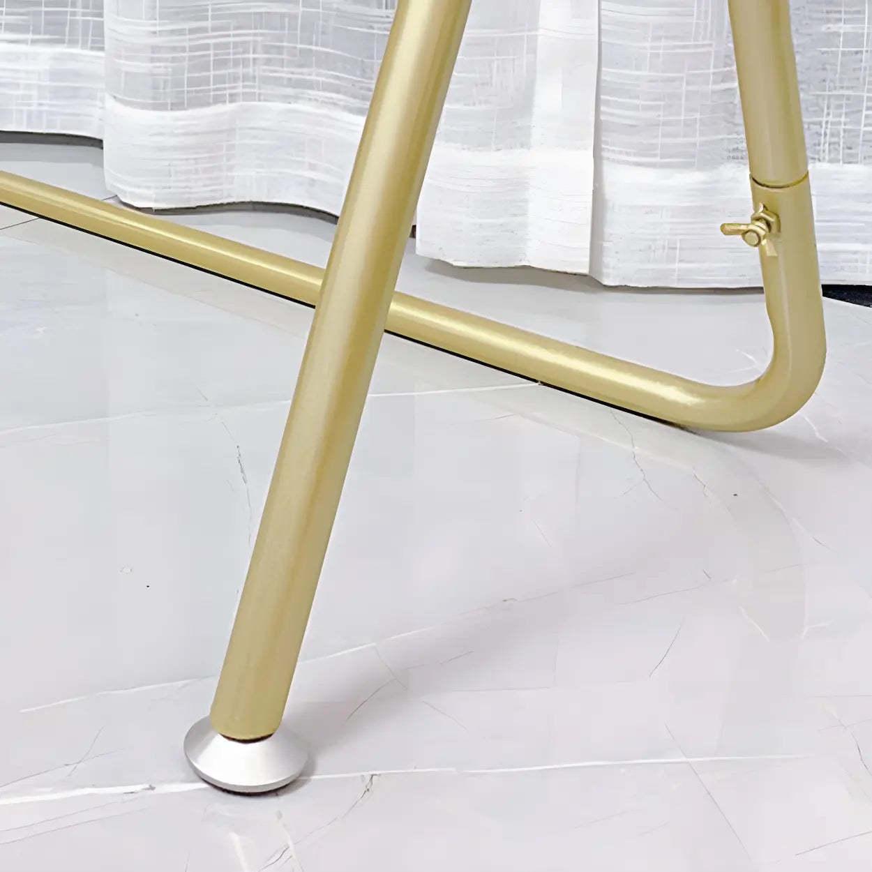 Modern Gold-Black Metal Coat Rack Organizer