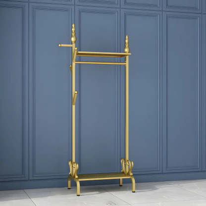 Metal Freestanding Coat Rack with Storage