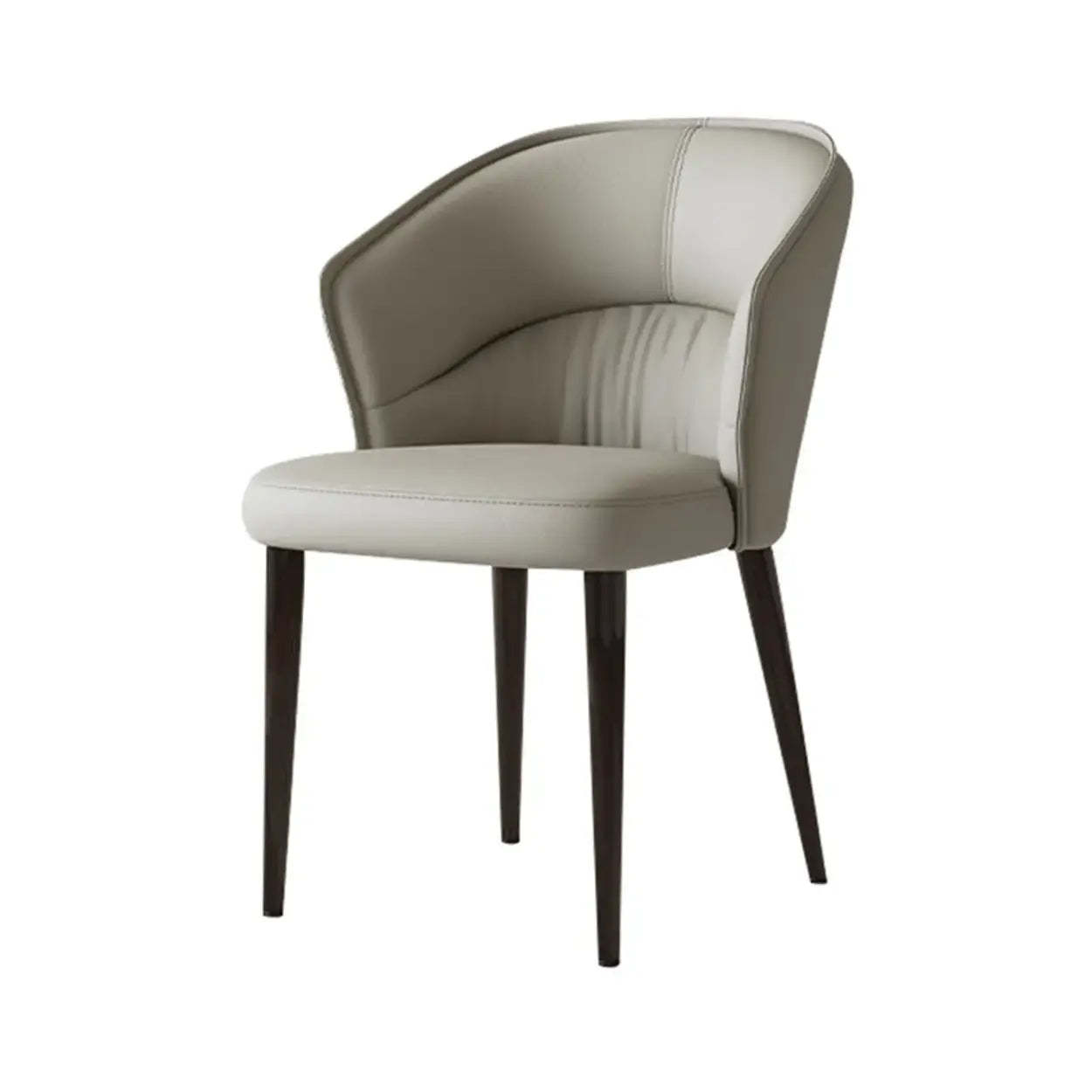 Lighom leather arm faux gray office chairs in leather steel