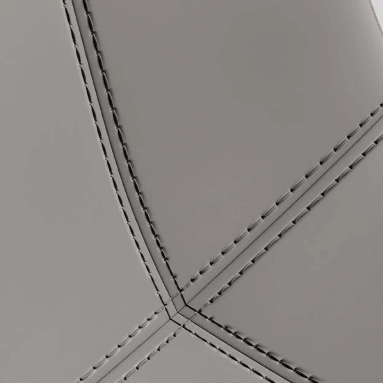 Minimalist Beige Leather Dining Chair