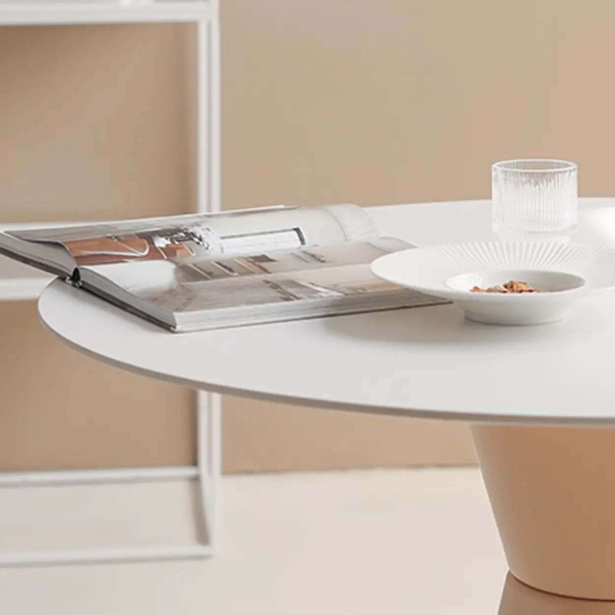 Minimalist Cone-Base Bistro Bar Table — Black / Table Only