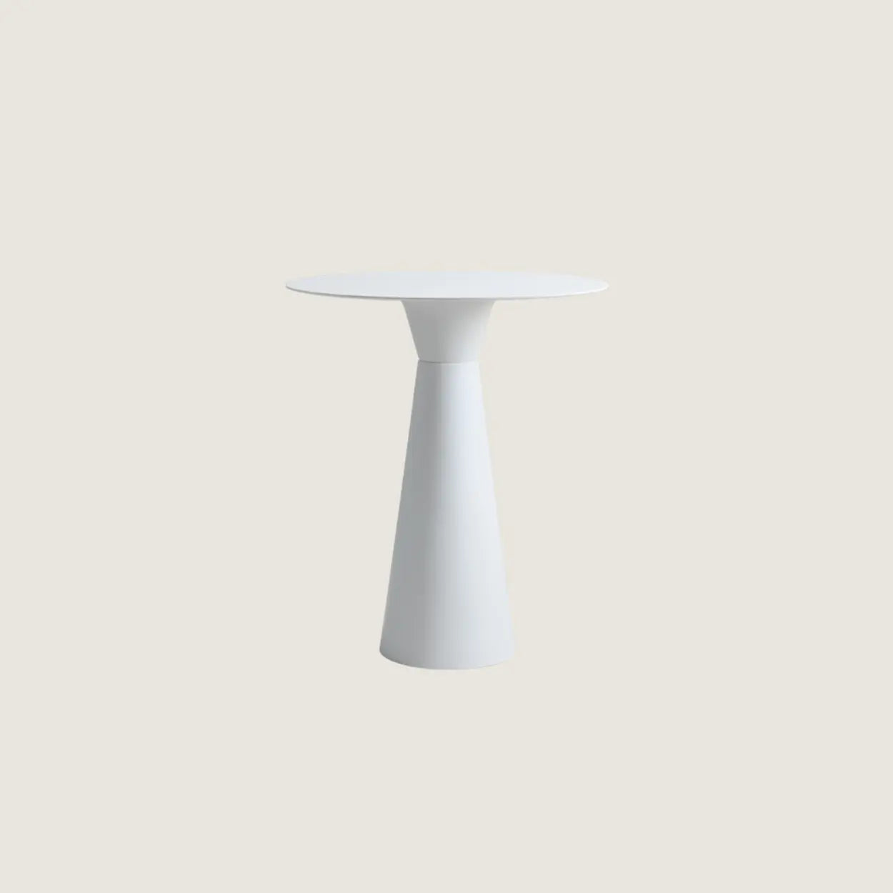 Minimalist Cone-Base Bistro Bar Table — Black / Table Only
