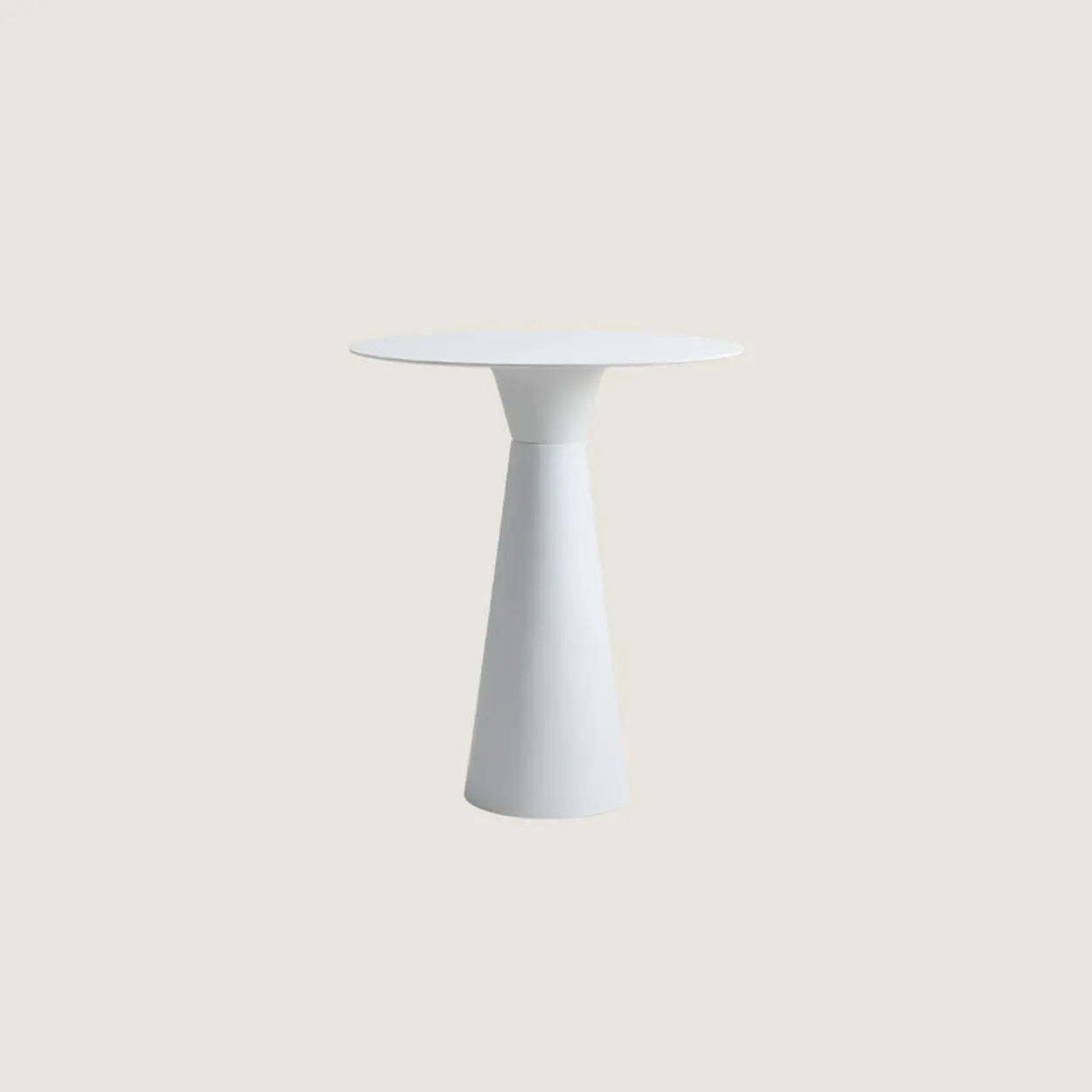 Minimalist Cone-Base Bistro Bar Table — Black / Table Only