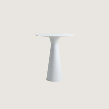 Minimalist Cone-Base Bistro Bar Table — Black / Table Only
