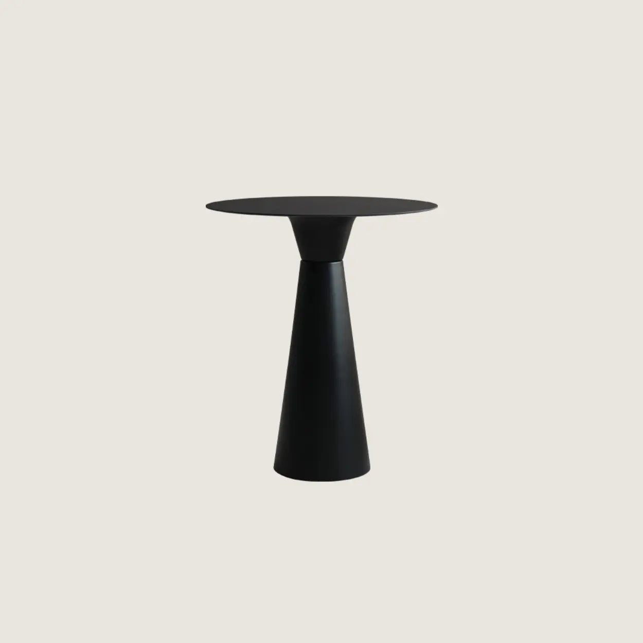 Minimalist Cone-Base Bistro Bar Table — White / Table Only