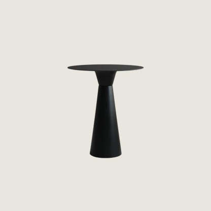 Minimalist Cone-Base Bistro Bar Table — White / Table Only