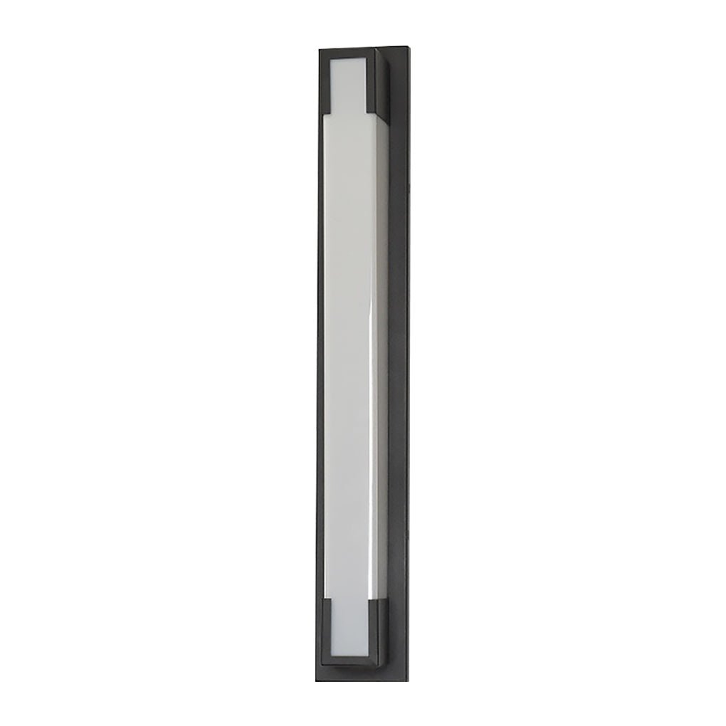 Retro Rectangular Waterproof LED Black Decorative Outdoor Wall Lights-Lighom