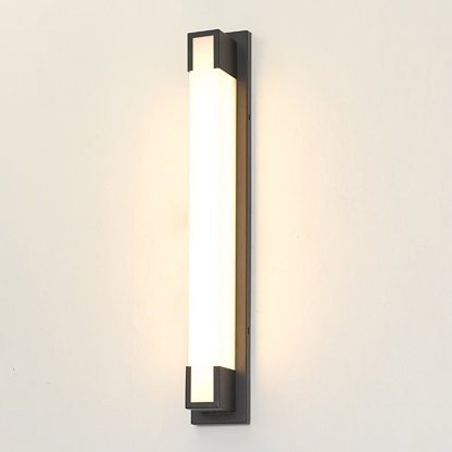 Retro Rectangular Waterproof LED Black Decorative Outdoor Wall Lights-Lighom