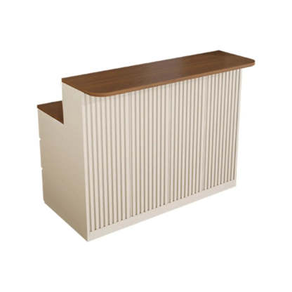 Modern Rectangular Wood Bar Table with Storage — Table Only