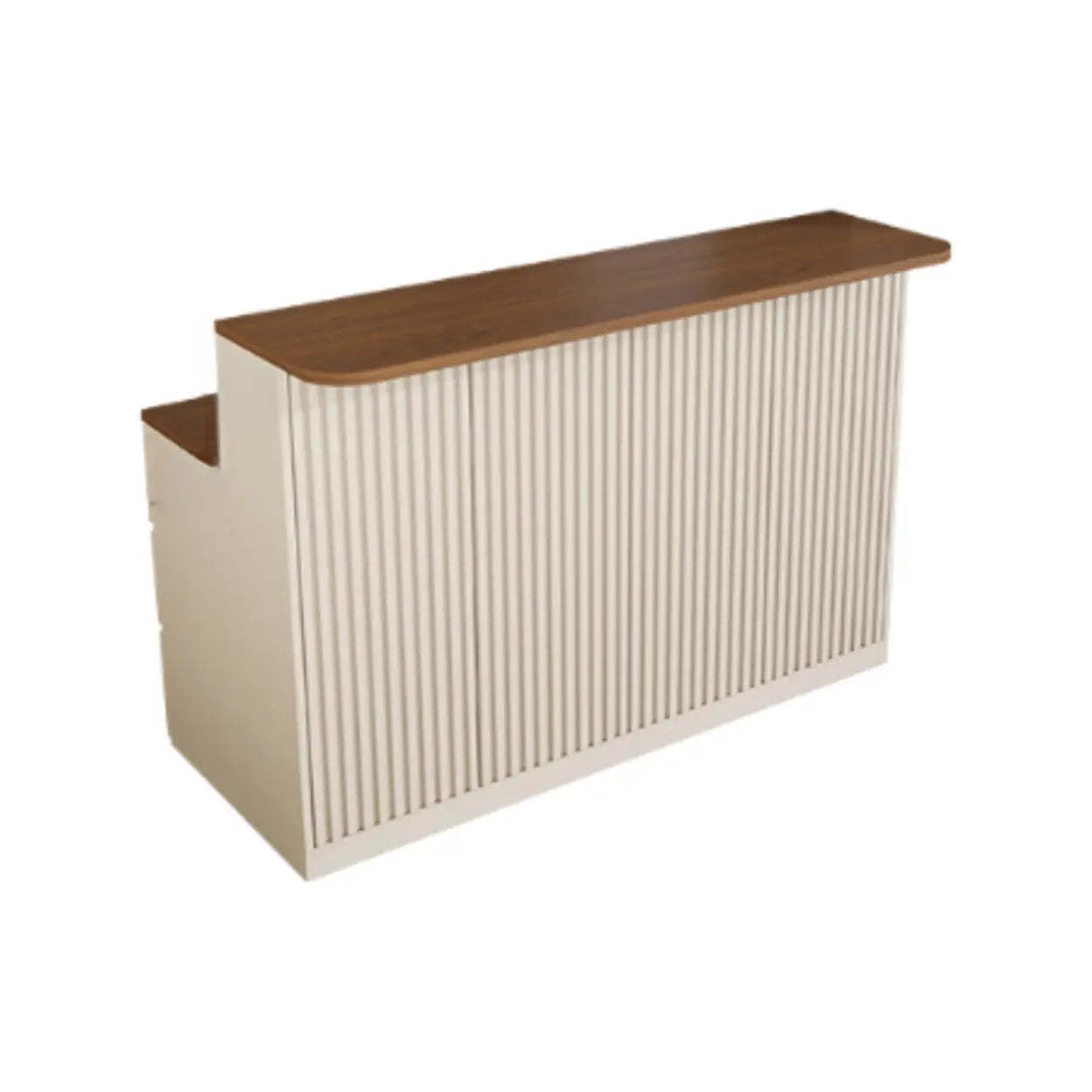 Rectangular storage wood bar tables for kitchen — 63" L x 34" W x 43" H