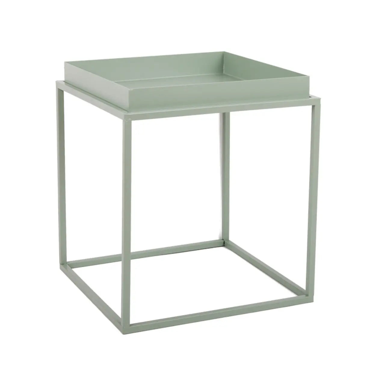 Minimalist Black Metal Small Round Side Table
