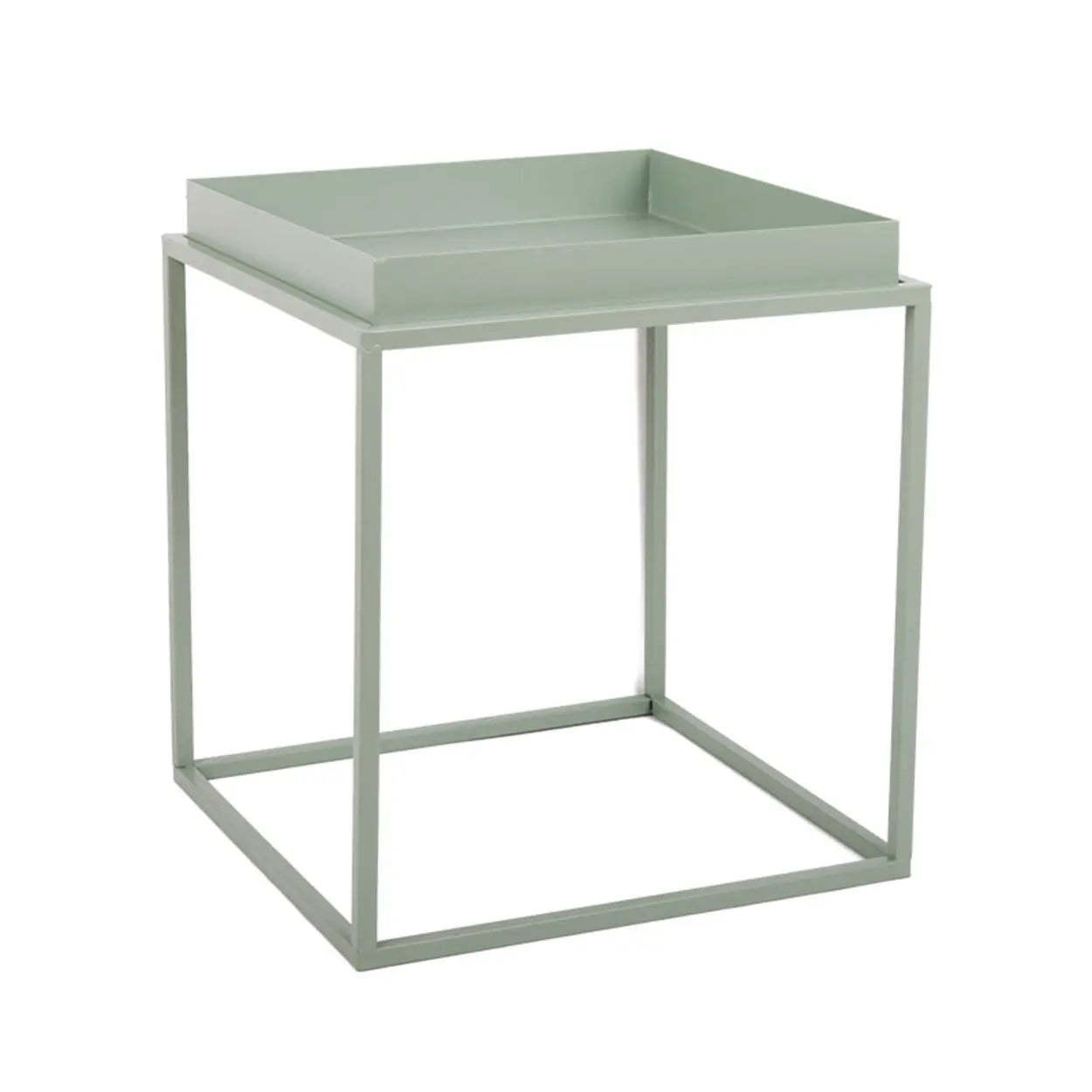 Minimalist Black Metal Small Round Side Table