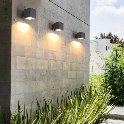 Modern Minimalist Outdoor LED Waterproof Exterior Wall Light for Courtyard Fence-Lighom