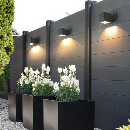 Modern Minimalist Outdoor LED Waterproof Exterior Wall Light for Courtyard Fence-Lighom
