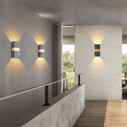 Modern Minimalist Outdoor LED Waterproof Wall Light for Villa Balcony Aisle Lighting-Lighom