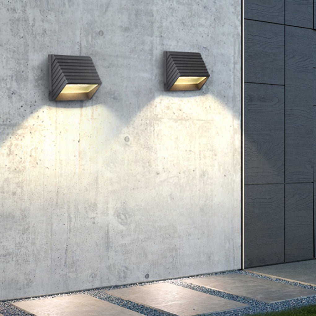 Modern Minimalist Outdoor Waterproof LED Wall Light for Villa Garden Balcony Stairs-Lighom
