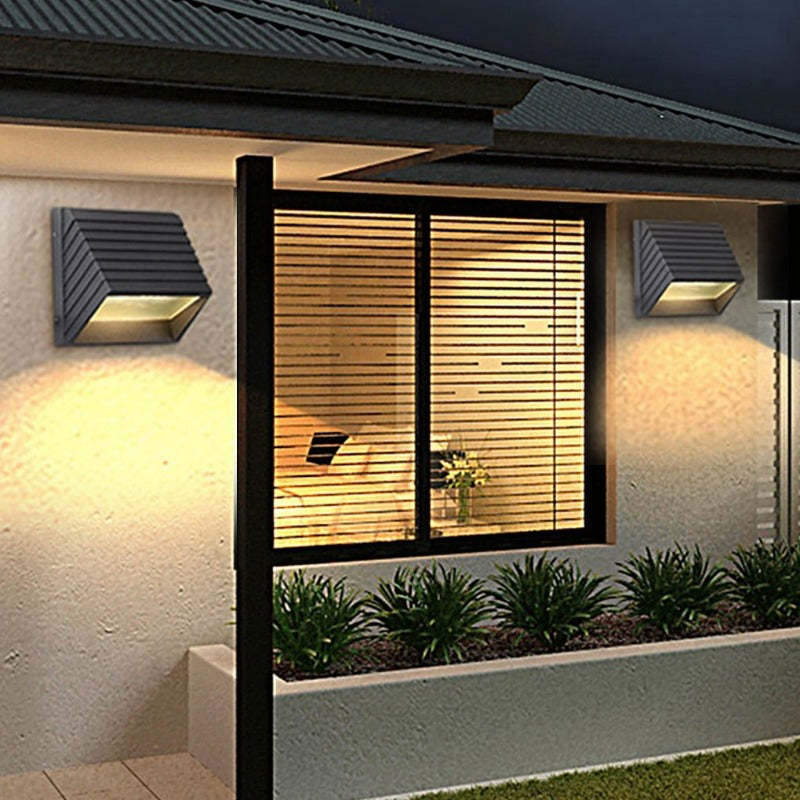 Modern Minimalist Outdoor Waterproof LED Wall Light for Villa Garden Balcony Stairs-Lighom