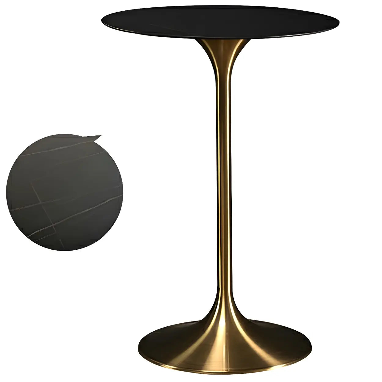 Minimalist Small Round Pedestal Bar Table