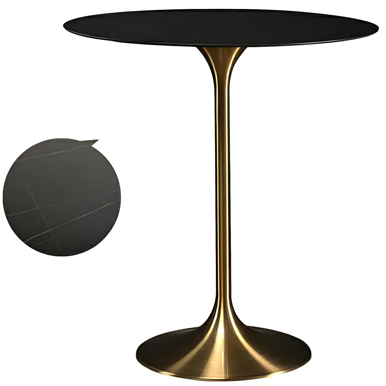 Minimalist Small Round Pedestal Bar Table