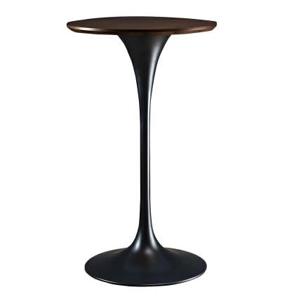Minimalist Small Round Pedestal Bar Table