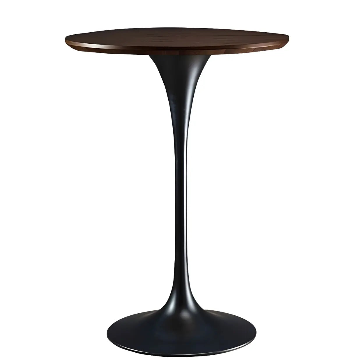 Minimalist Small Round Pedestal Bar Table