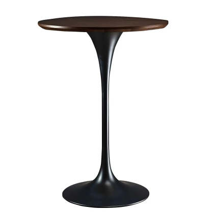 Minimalist Small Round Pedestal Bar Table