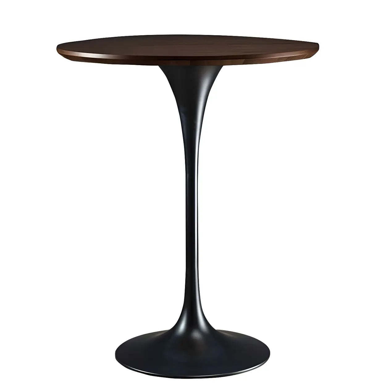 Minimalist Small Round Pedestal Bar Table