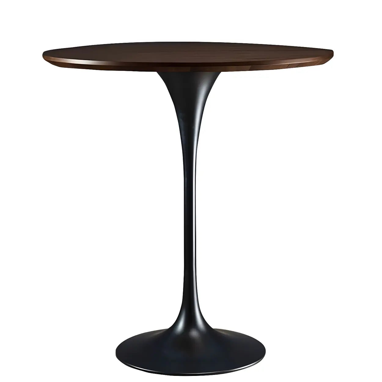 Minimalist Small Round Pedestal Bar Table