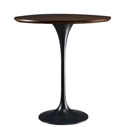 Minimalist Small Round Pedestal Bar Table