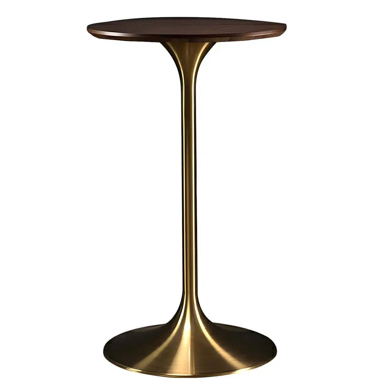 Minimalist Small Round Pedestal Bar Table