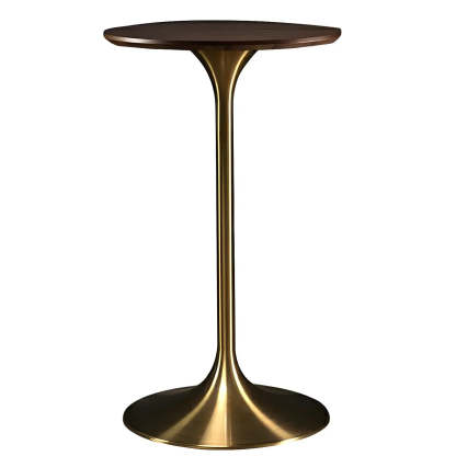 Minimalist Small Round Pedestal Bar Table