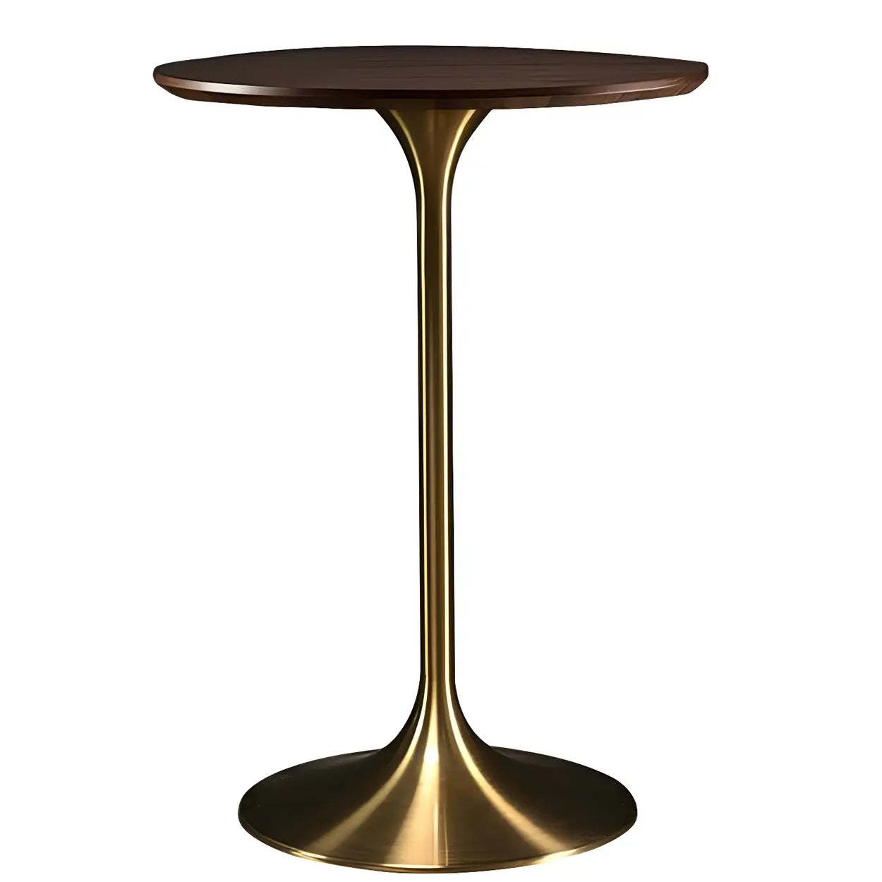 Minimalist Small Round Pedestal Bar Table