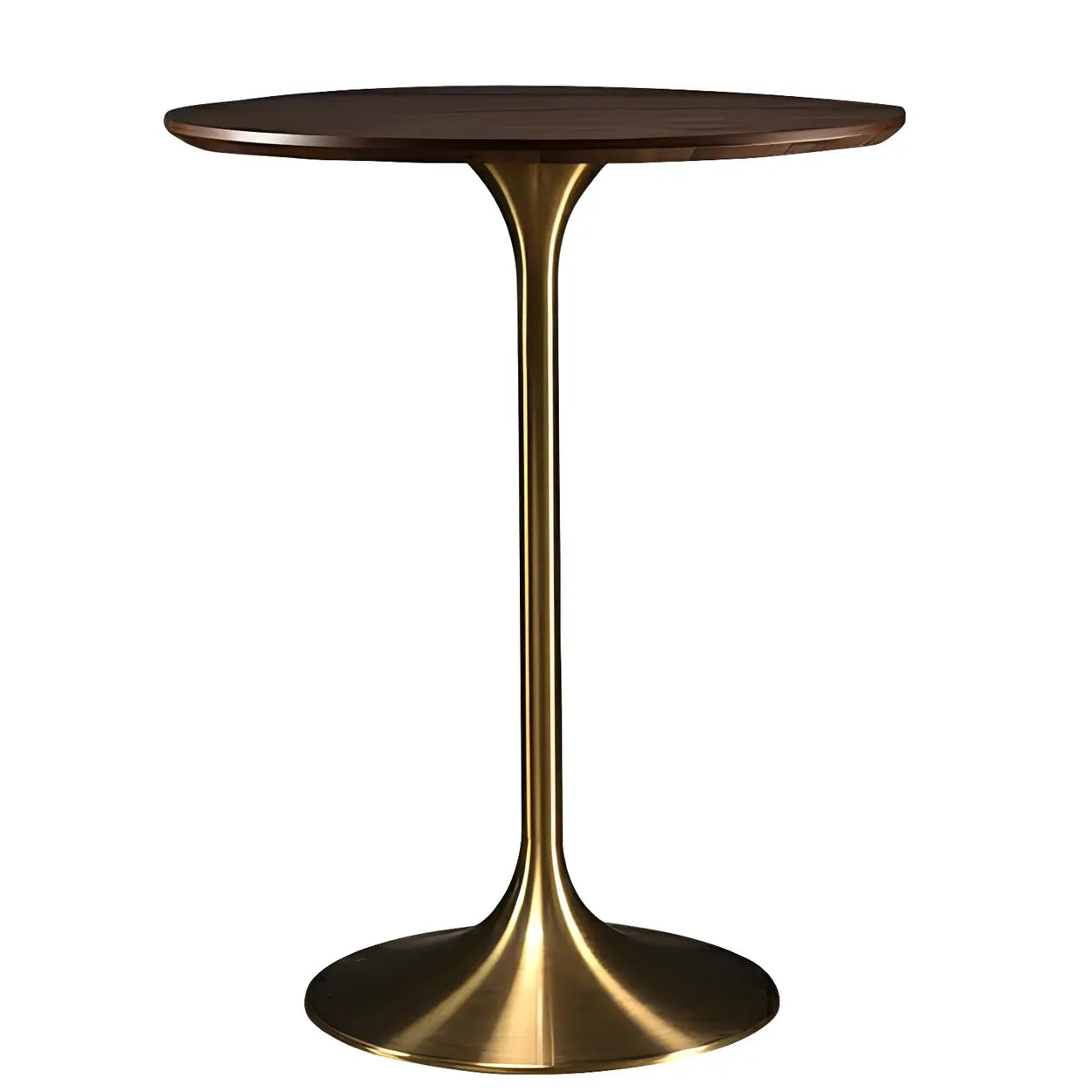 Minimalist Small Round Pedestal Bar Table