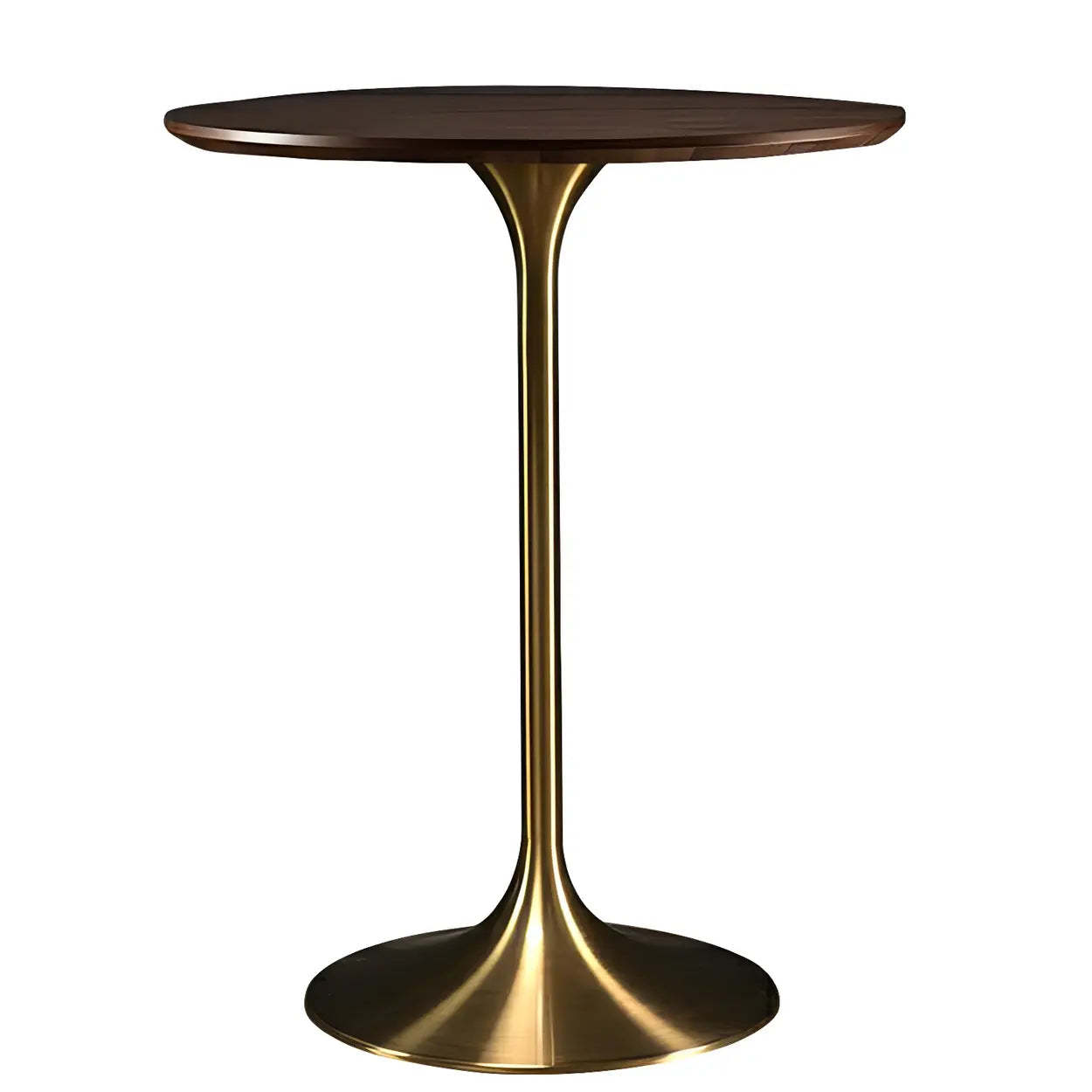 Minimalist Small Round Pedestal Bar Table