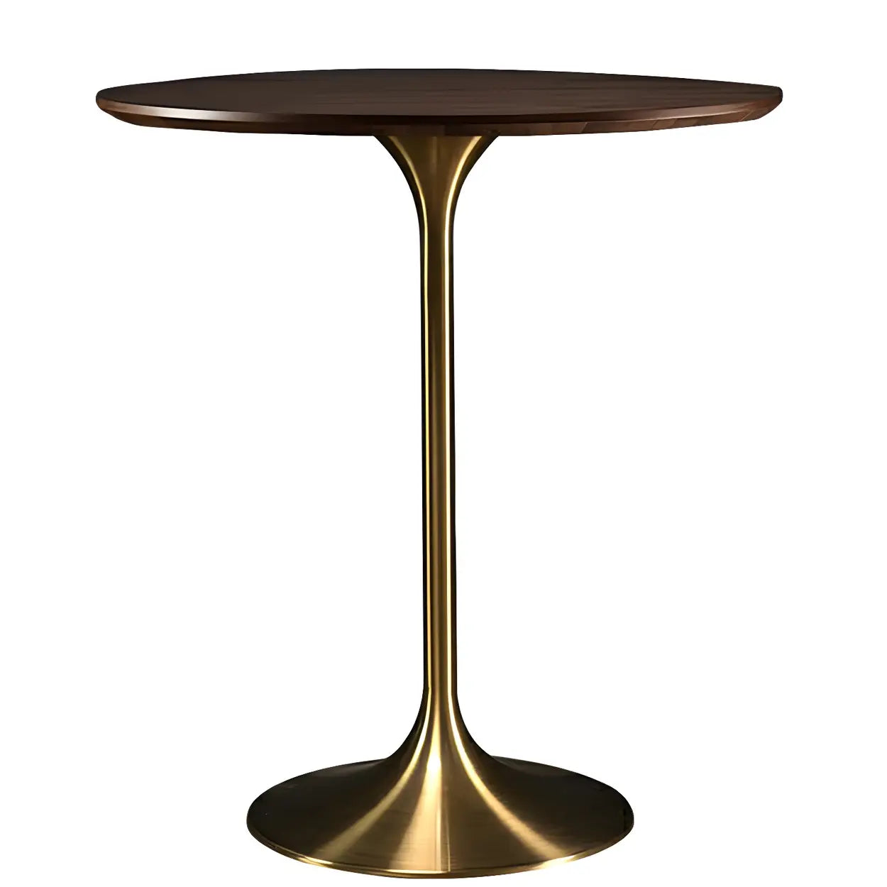 Minimalist Small Round Pedestal Bar Table