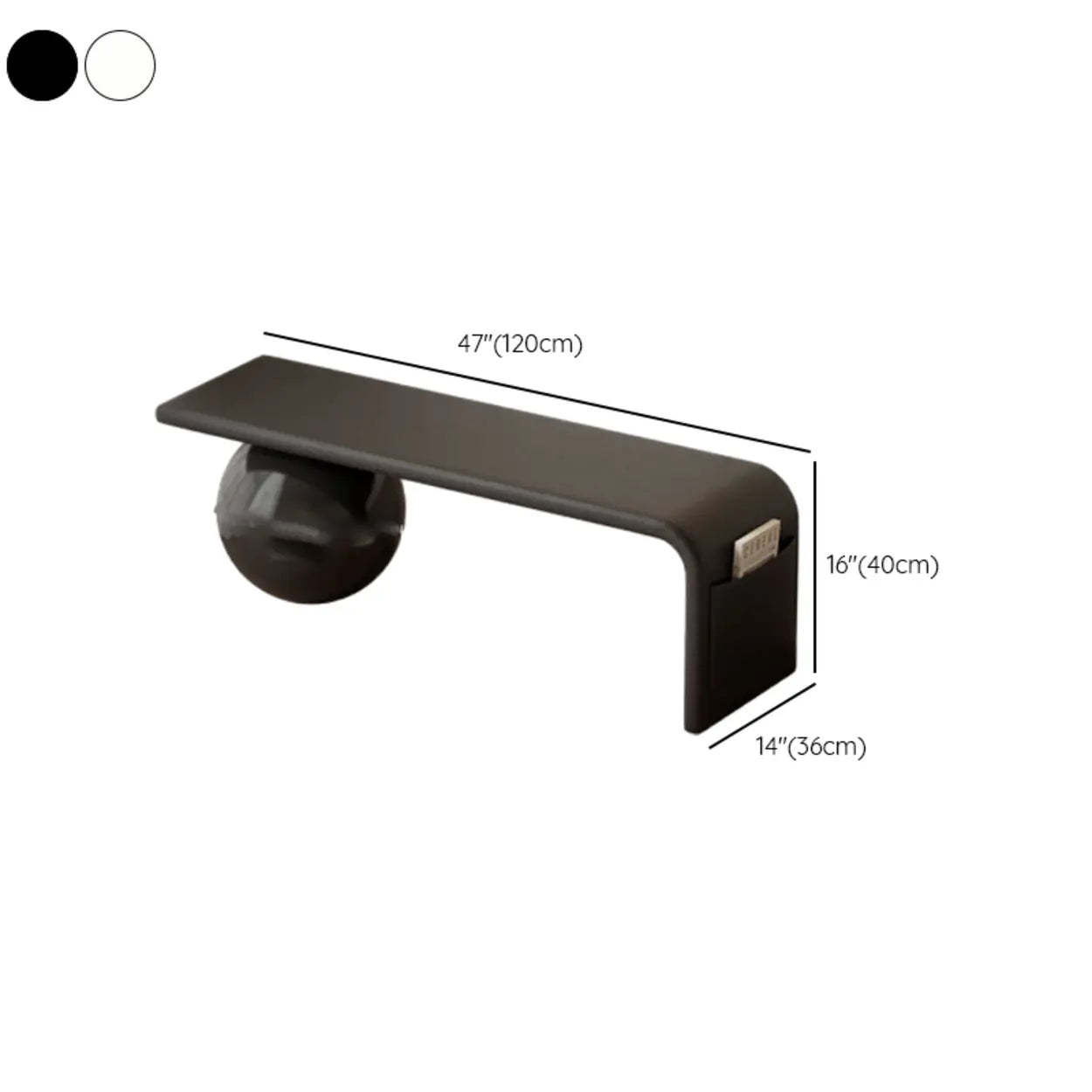 Minimalist Sphere Leg Bench Set