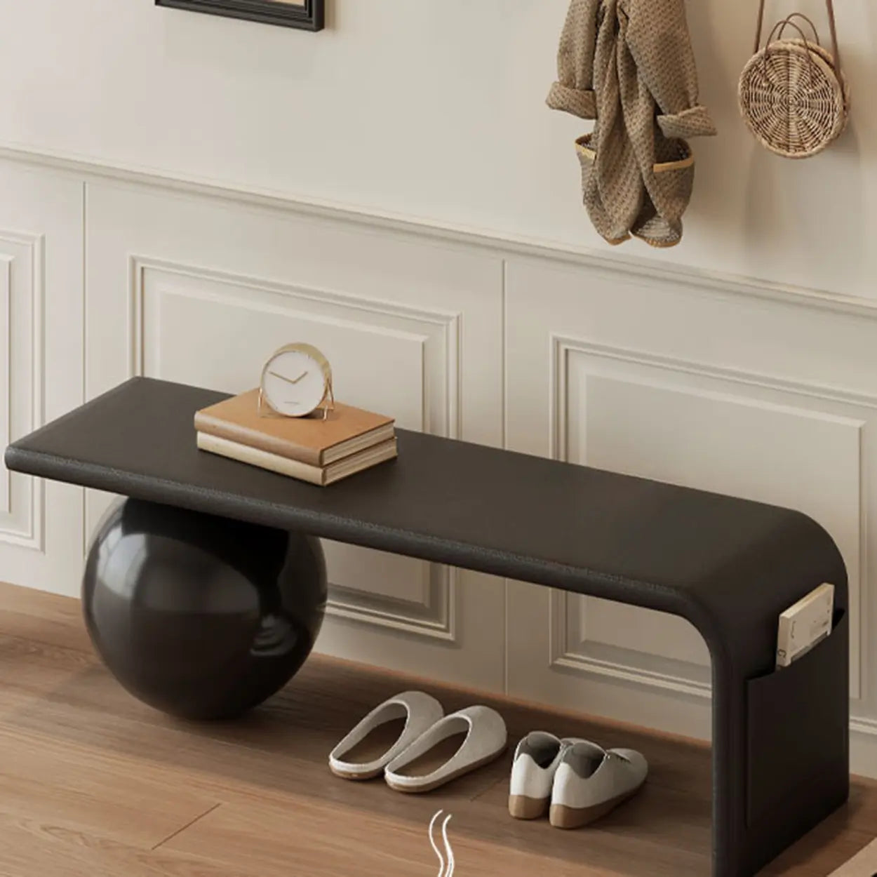 Minimalist Sphere Leg Bench Set