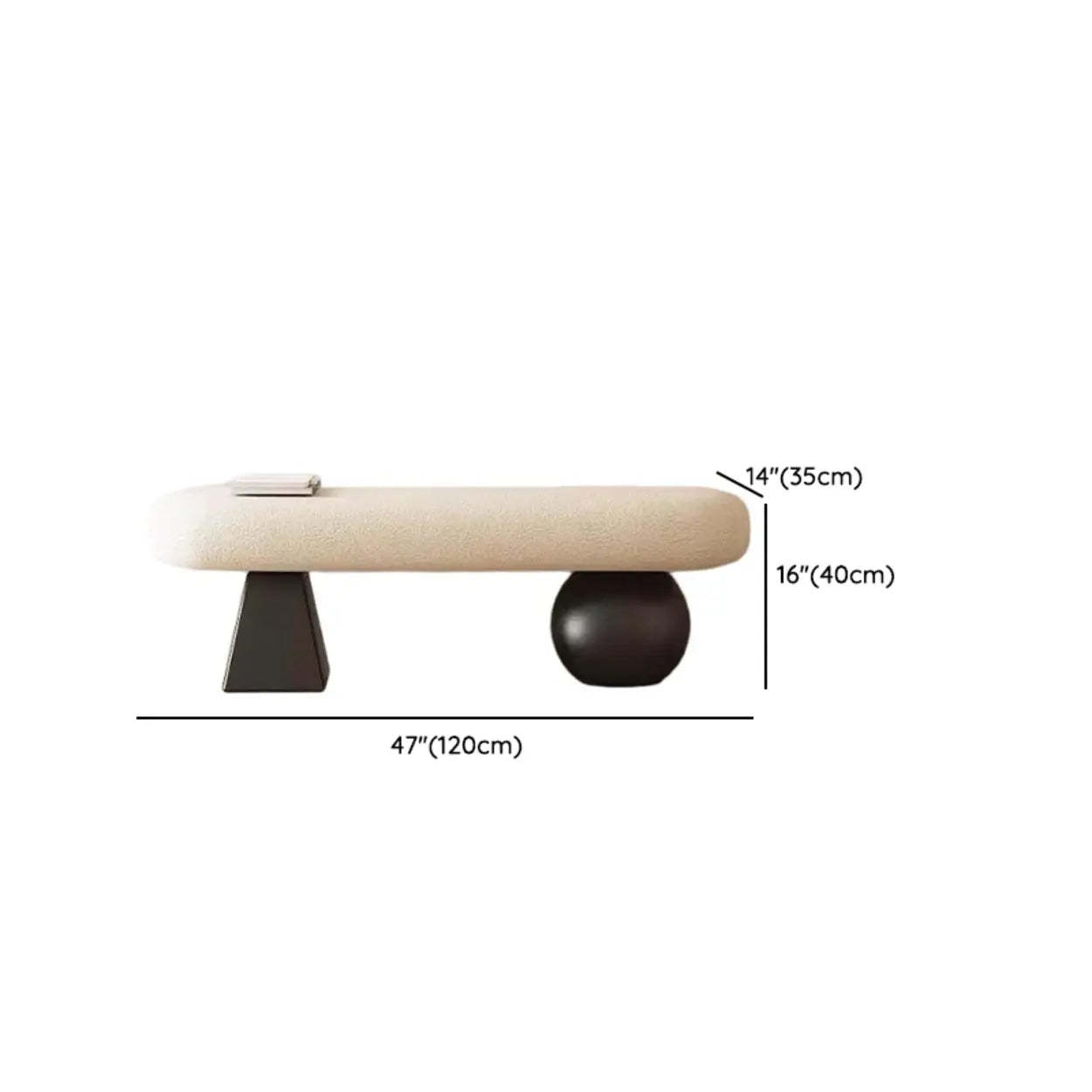 Minimalist Upholstered Living Room Bench