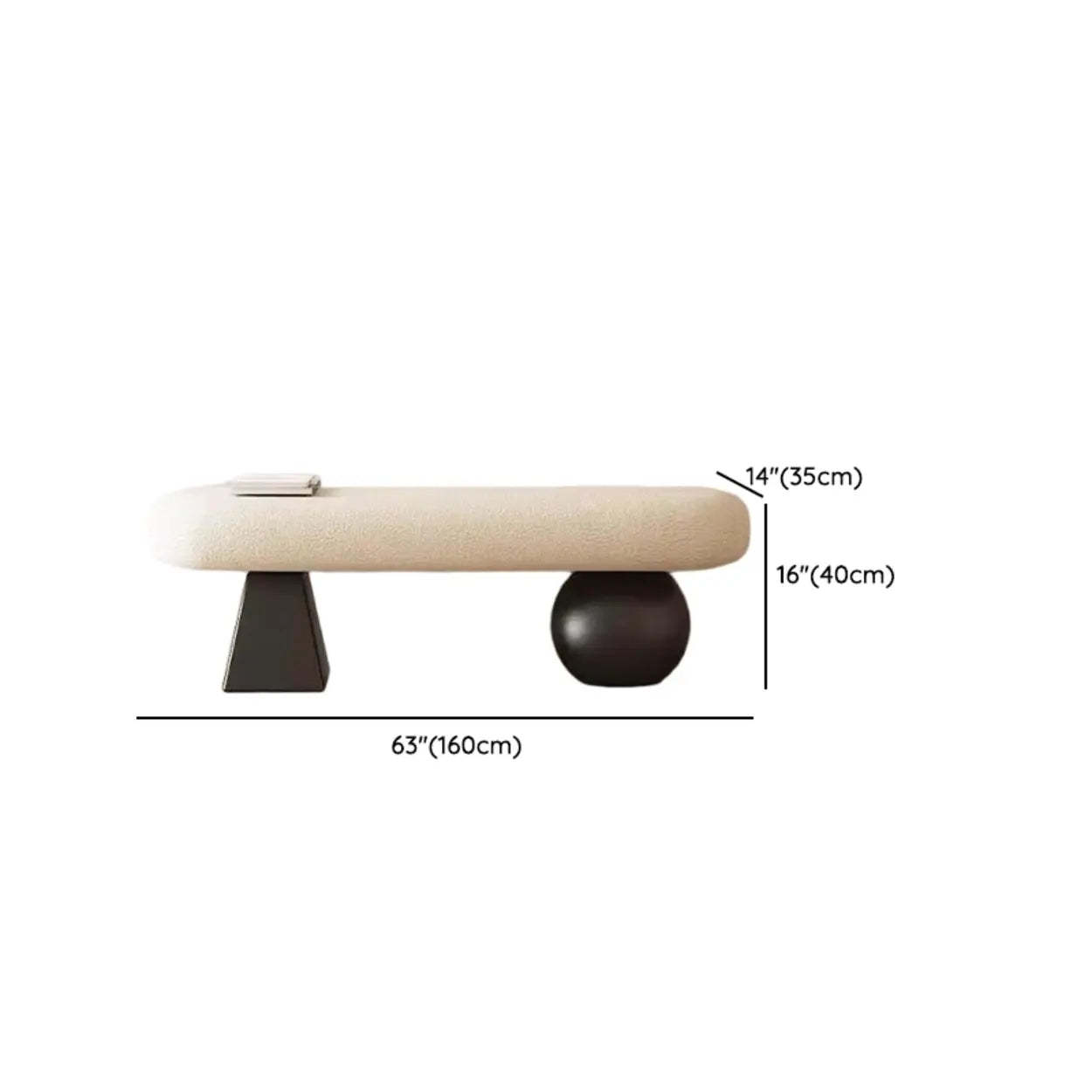 Minimalist Upholstered Living Room Bench
