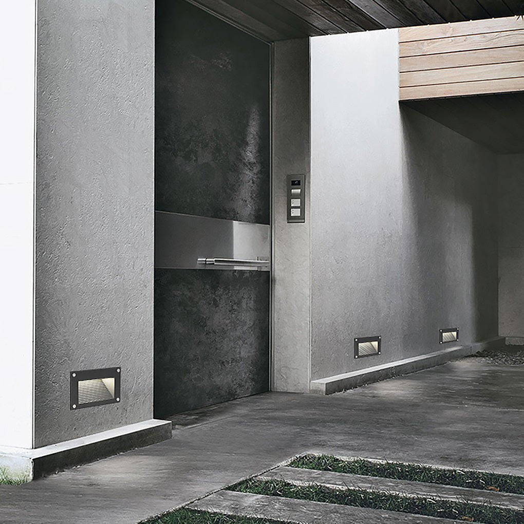 Modern Minimalist Waterproof Embedded Step Lights Wall Decorative Lamp for Outdoor Stairway-Lighom