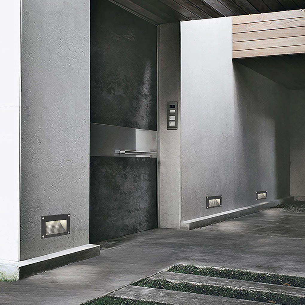 Modern Minimalist Waterproof Embedded Step Lights Wall Decorative Lamp for Outdoor Stairway-Lighom
